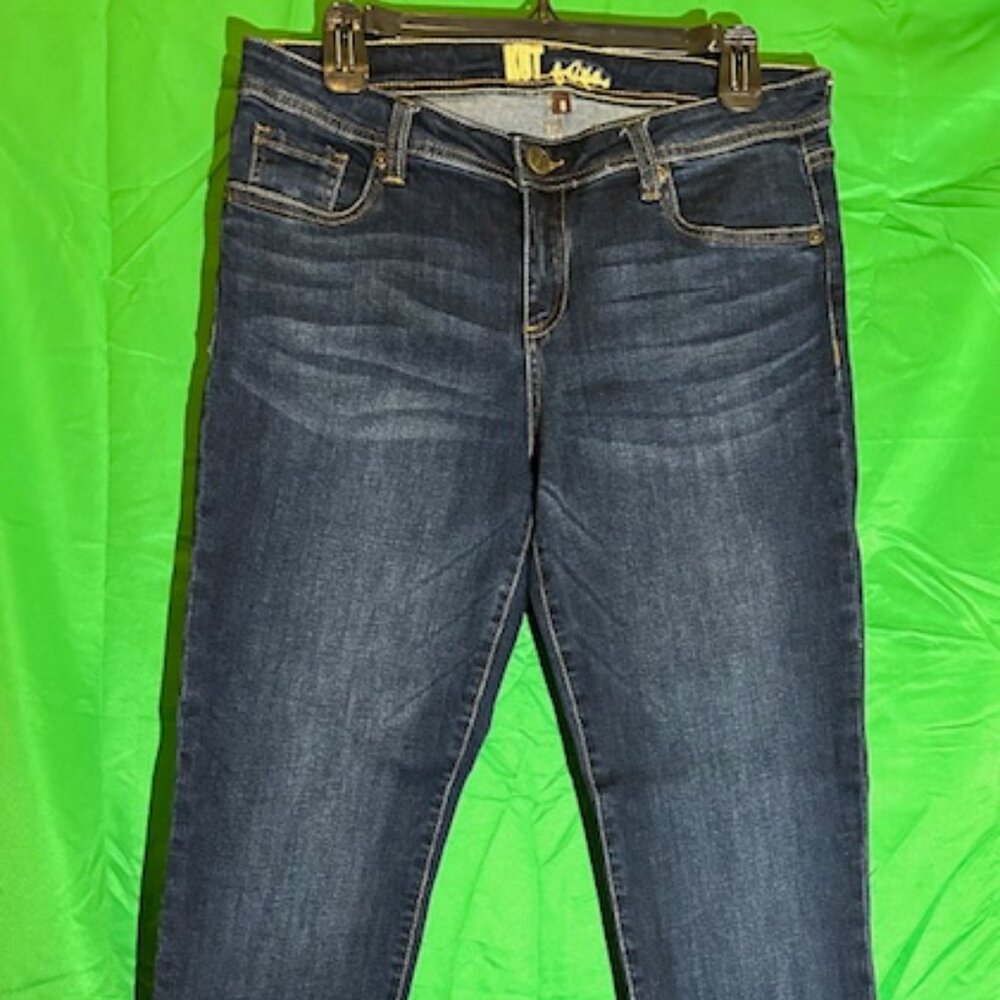 Kut from the Kloth Jean, Naomi High Rise Fab Ab Crop Straight Leg, Sz. 8